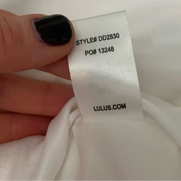 Lulus - White Lace Backless Dress - Picture 7 of 13